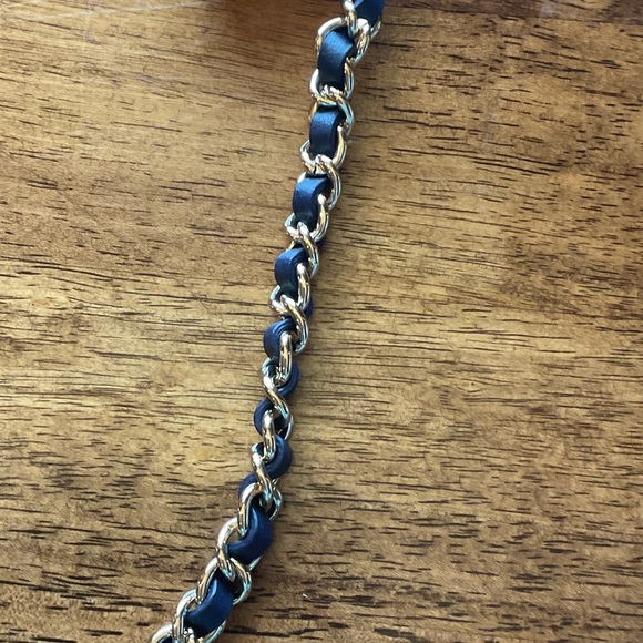 Talbots Blue and White Striped Crossbody Bag New with tags - Picture 4 of 6